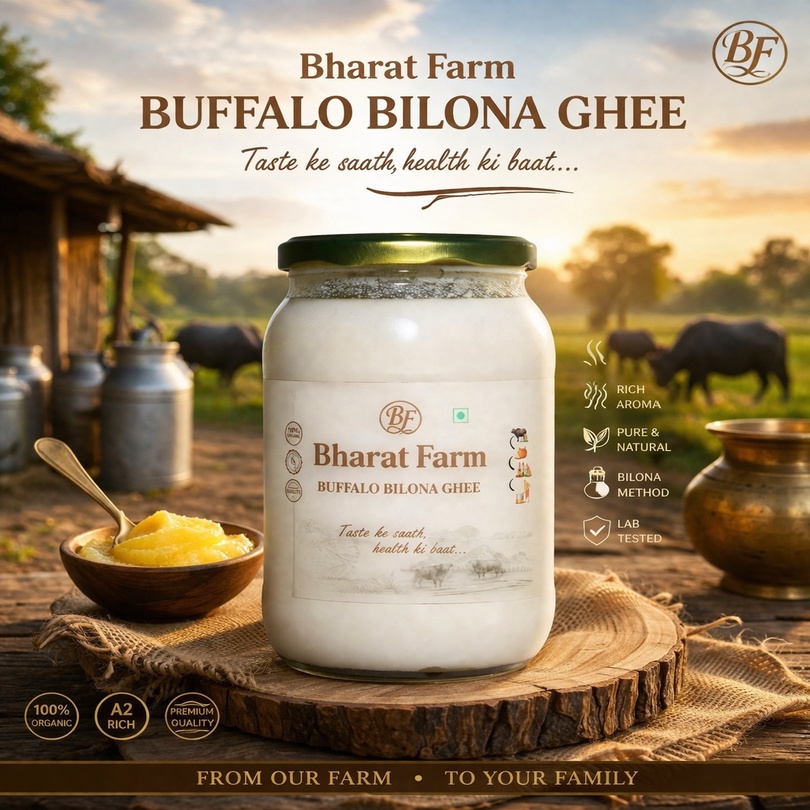 Bharat Farm Buffalo Bilona Ghee 1kg